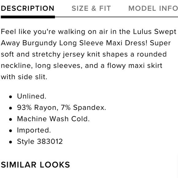 Lulu’s Burgundy Maxi Dress - Picture 2 of 9